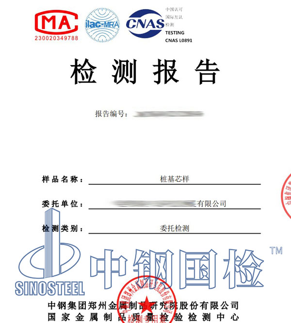 橋梁樁基檢測(cè)報(bào)告